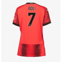 AC Milan Yacine Adli #7 Hjemmedrakt Dame 2023-24 Kortermet